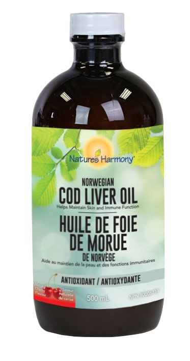 NATURE'S HARMONY Suppléments Huile de foie de morue (saveur de cerise) 500ml