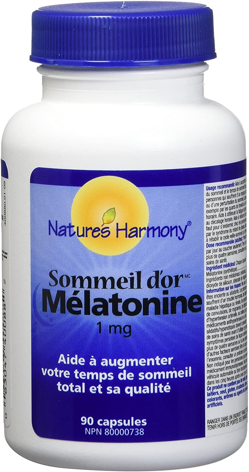 NATURE'S HARMONY Suppléments Mélatonine (1mg) 90caps