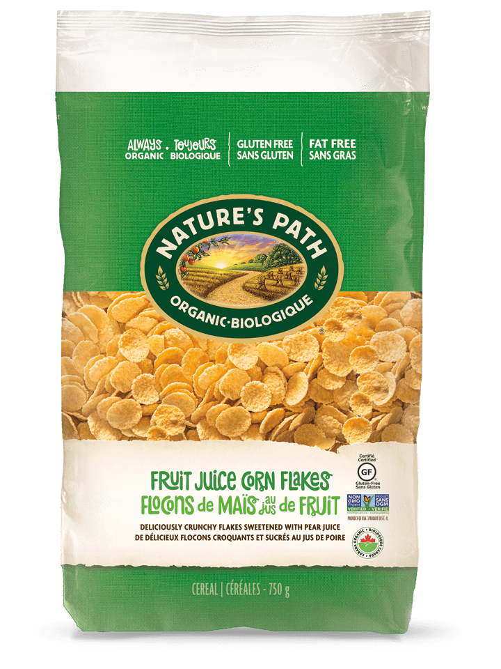 NATURE'S PATH Épicerie Céréales flocons de maÏs au jus de fruit biologiques 750g