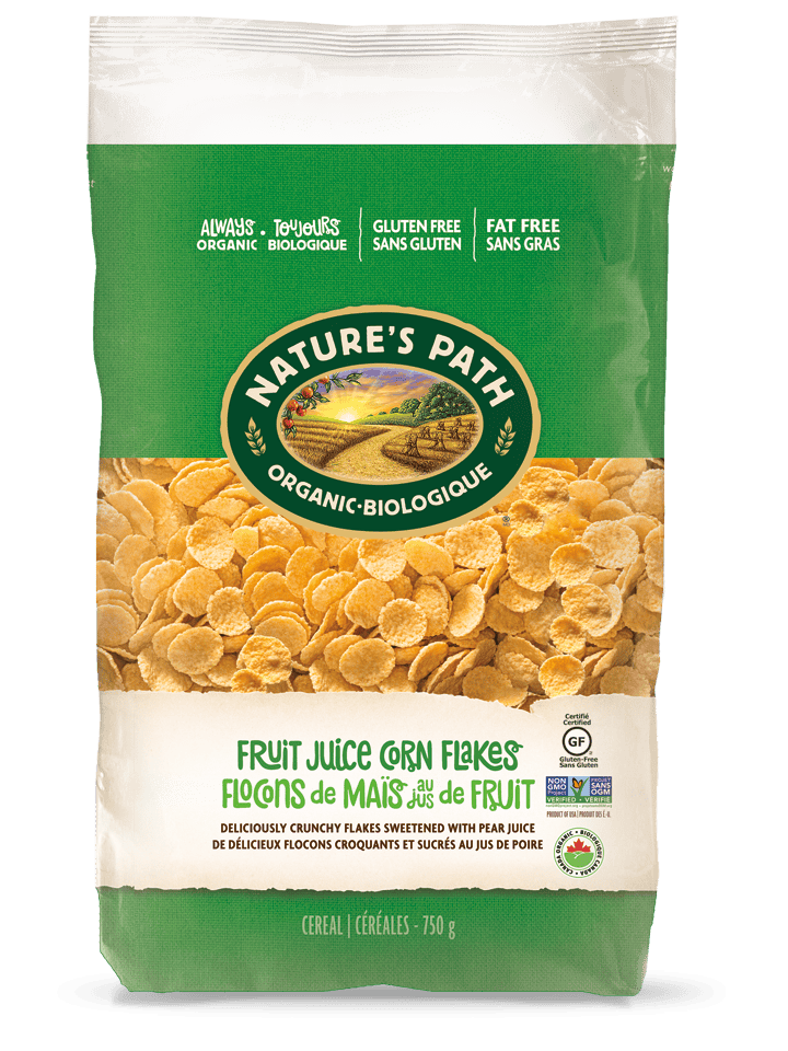 NATURE'S PATH Épicerie Céréales flocons de maÏs au jus de fruit biologiques 750g