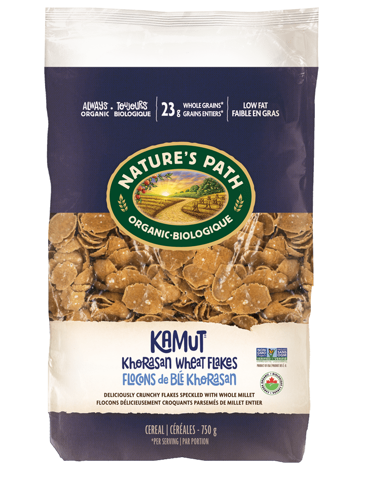 NATURE'S PATH Épicerie Céréales flocons kamut de blé khorasan biologique 750g