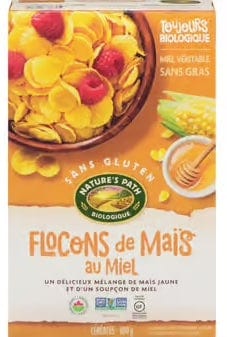 NATURE'S PATH Épicerie Céréales flocons maïs au miel bio 300g