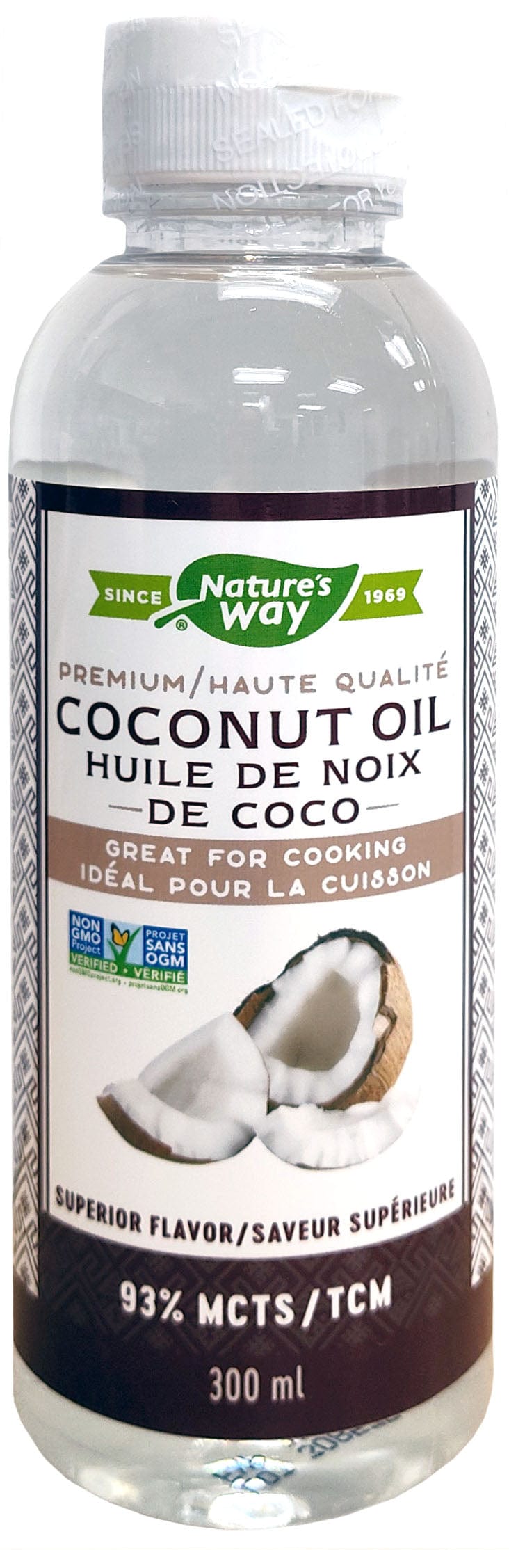 NATURE'S WAY Épicerie Huile de coco (Saveur supérieure) 300ml