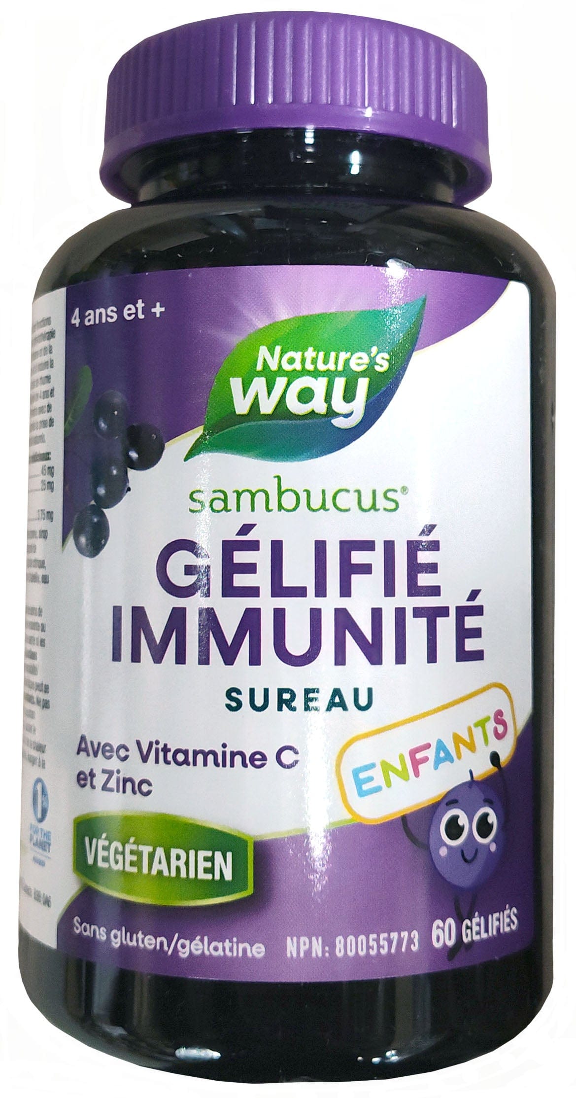 NATURE'S WAY Suppléments Gummies (saveur framboise) 60gummies enfants