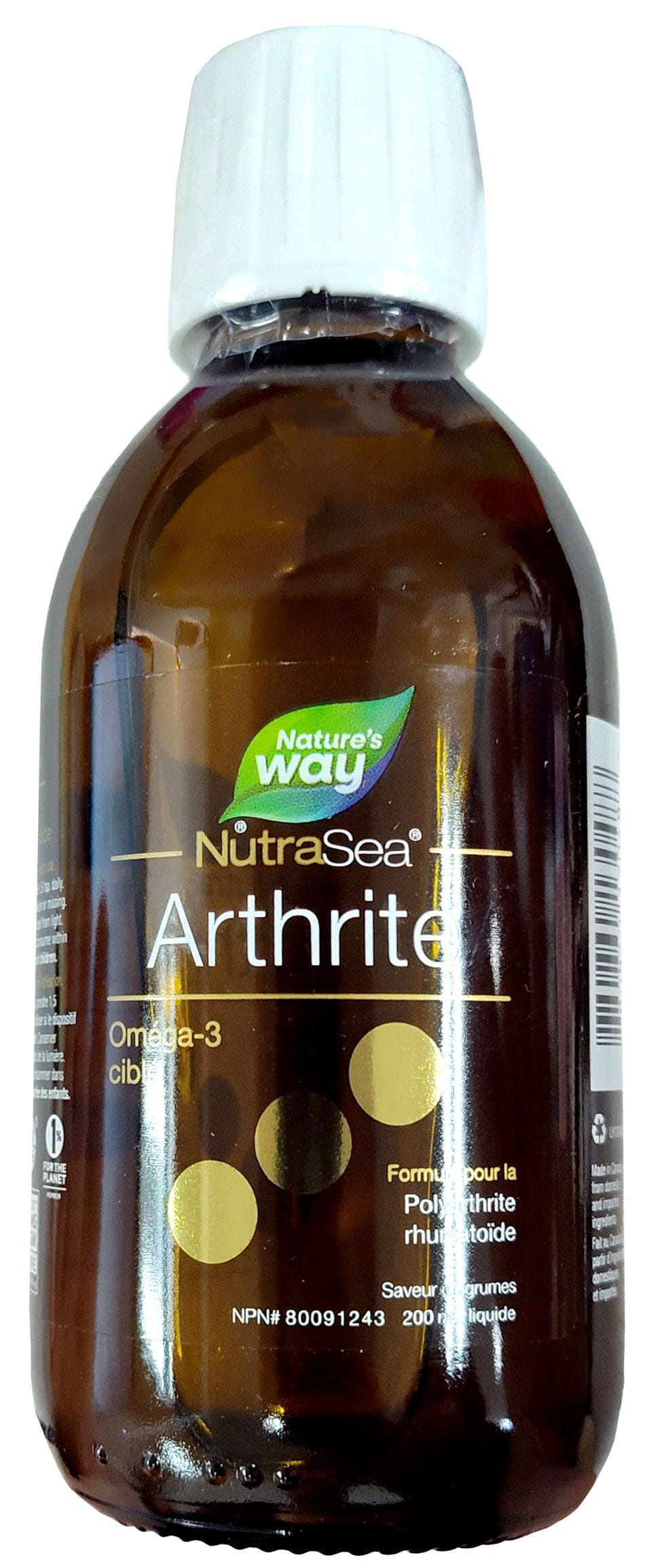 NATURE'S WAY Suppléments NutraSea Arthrite (saveur agrumes) 200ml