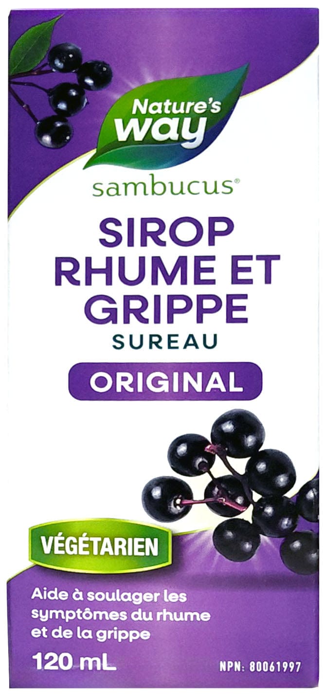 NATURE'S WAY Suppléments Sirop original (saveur framboise) 120ml