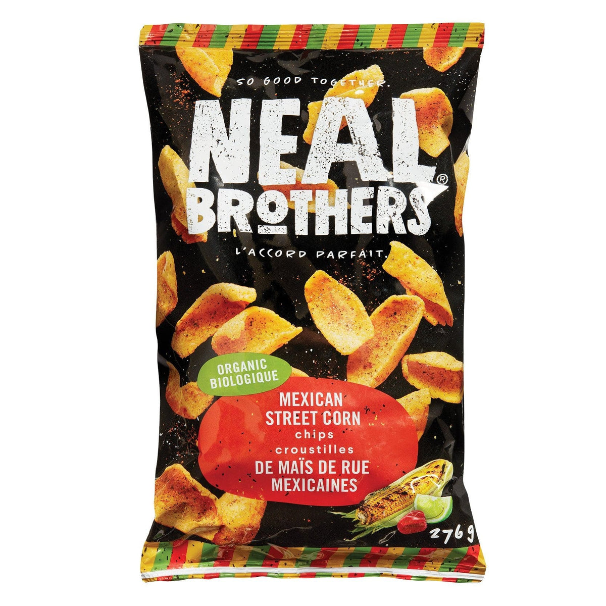 NEAL BROTHERS Épicerie Croustilles de maïs de rue mexicaines bio 276g
DATE DE PÉREMPTION : 23 NOVEMBRE 2026