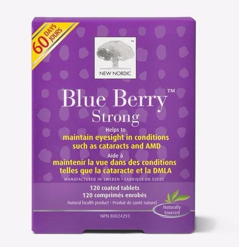 NEW NORDIC Suppléments Blueberry strong 120comp