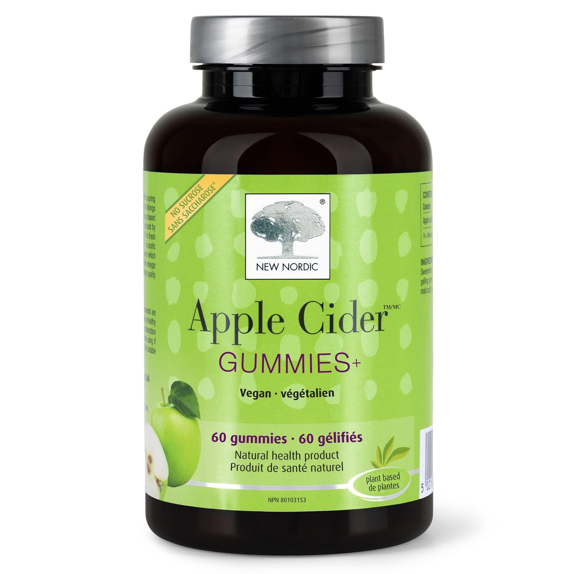 NEW NORDIC Suppléments Cidre de pommes vegan (gummies) 60gummies