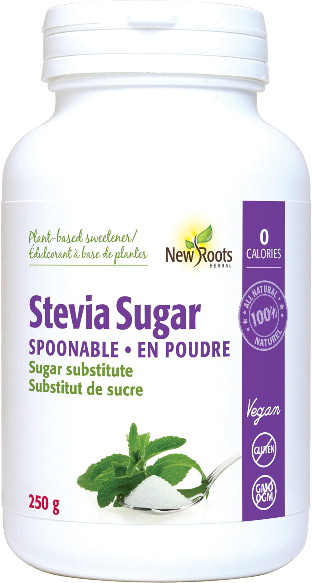 NEW ROOTS HERBAL Épicerie Stevia poudre 250g