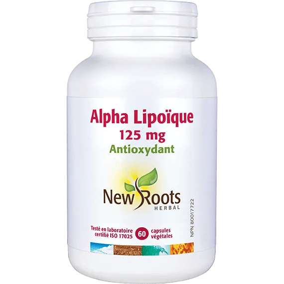 NEW ROOTS HERBAL Suppléments Acide alphalipoique (alpha lipoïque 125mg) 60caps