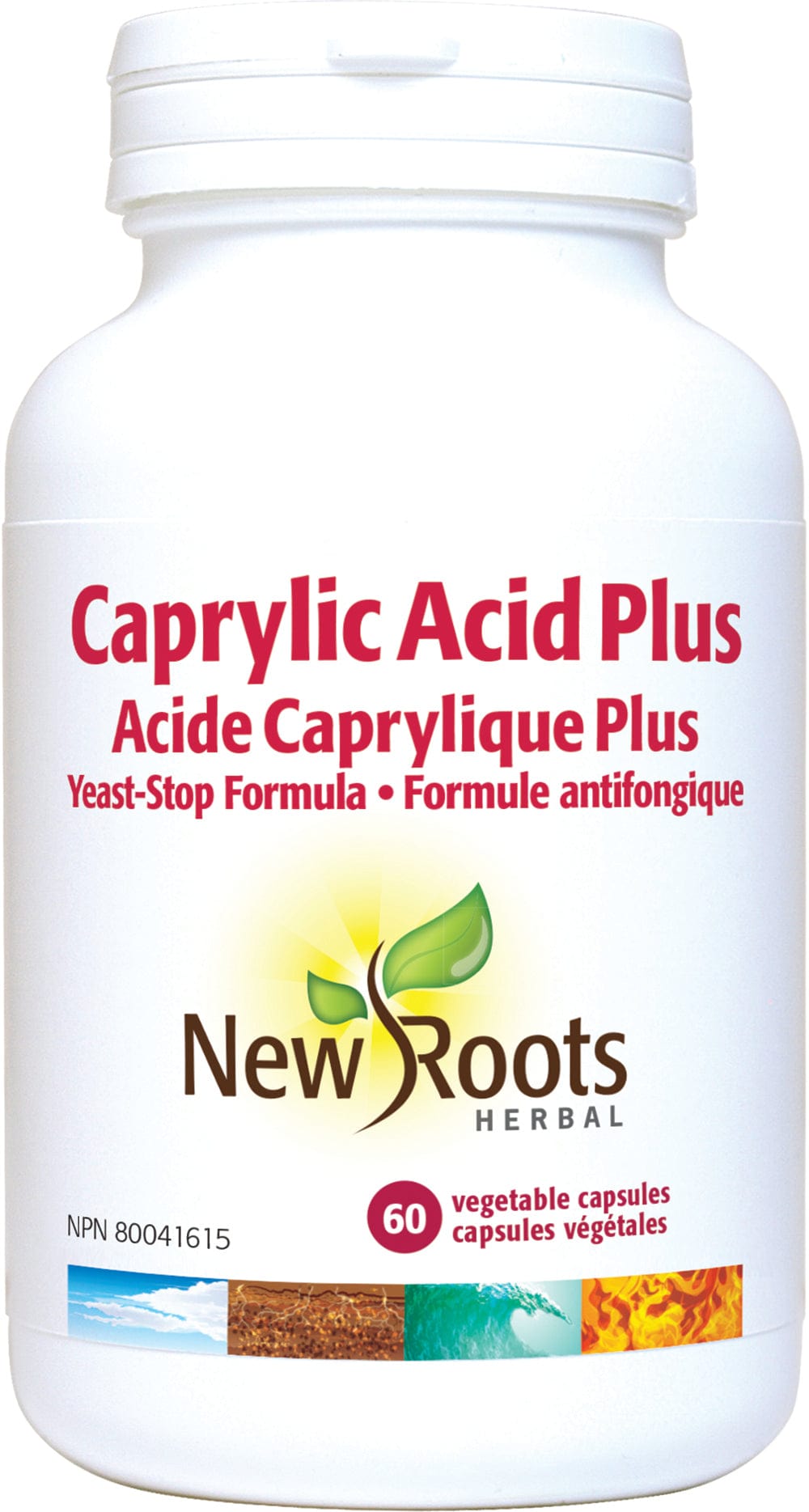 NEW ROOTS HERBAL Suppléments Acide caprylique plus  60vcaps