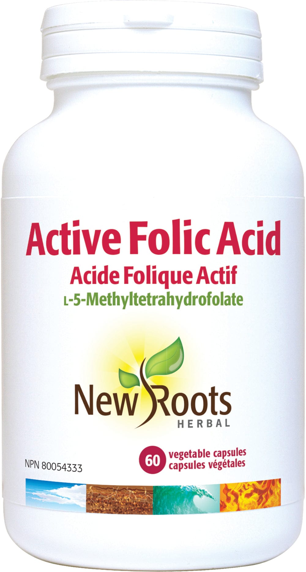 NEW ROOTS HERBAL Suppléments Acide folique actif 60caps