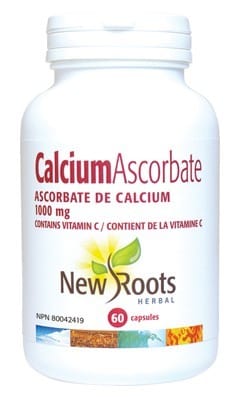 NEW ROOTS HERBAL Suppléments Calcium Ascorbate 1000mg 60caps