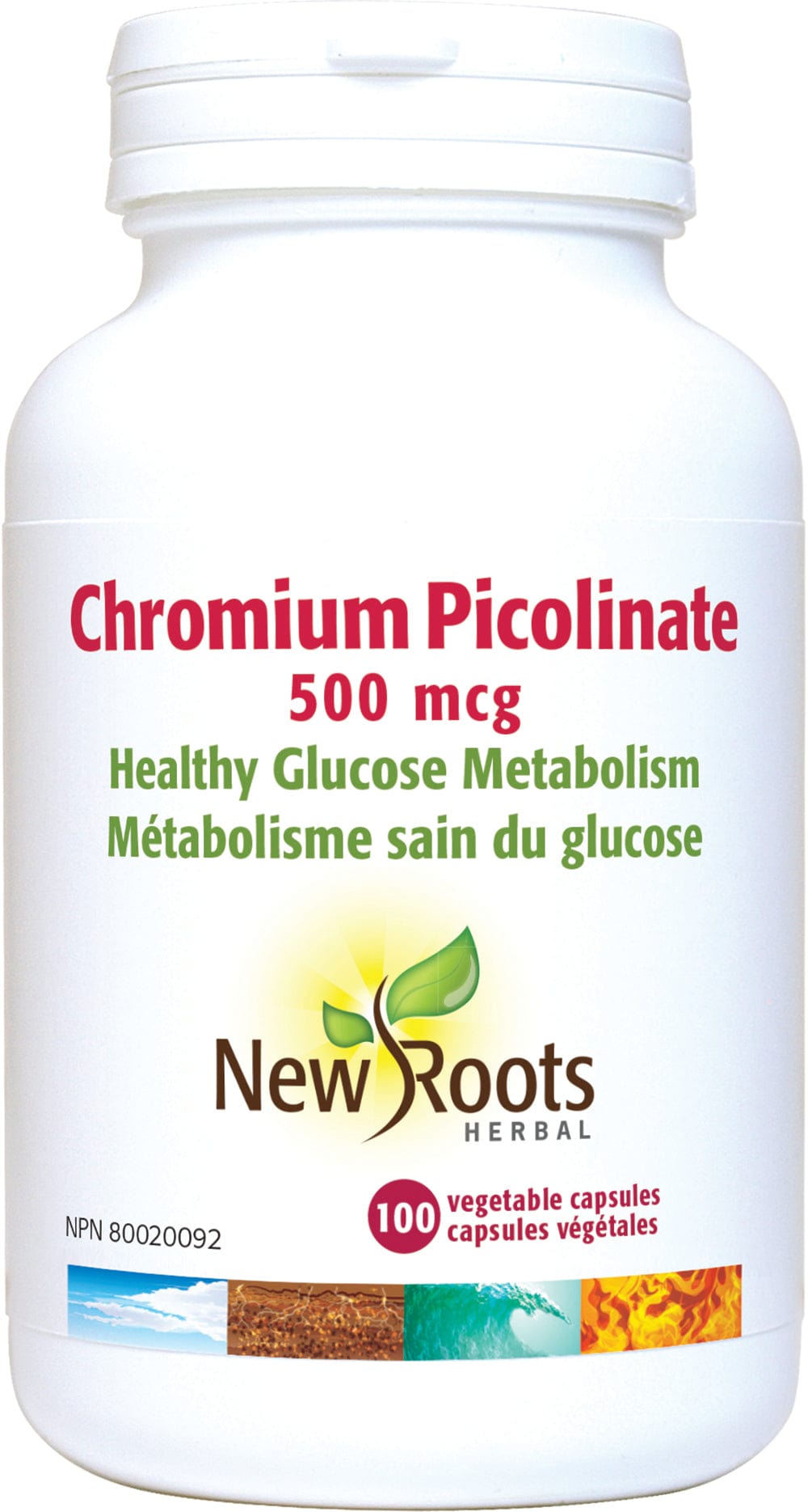 NEW ROOTS HERBAL Suppléments Chromium picolinate  100caps