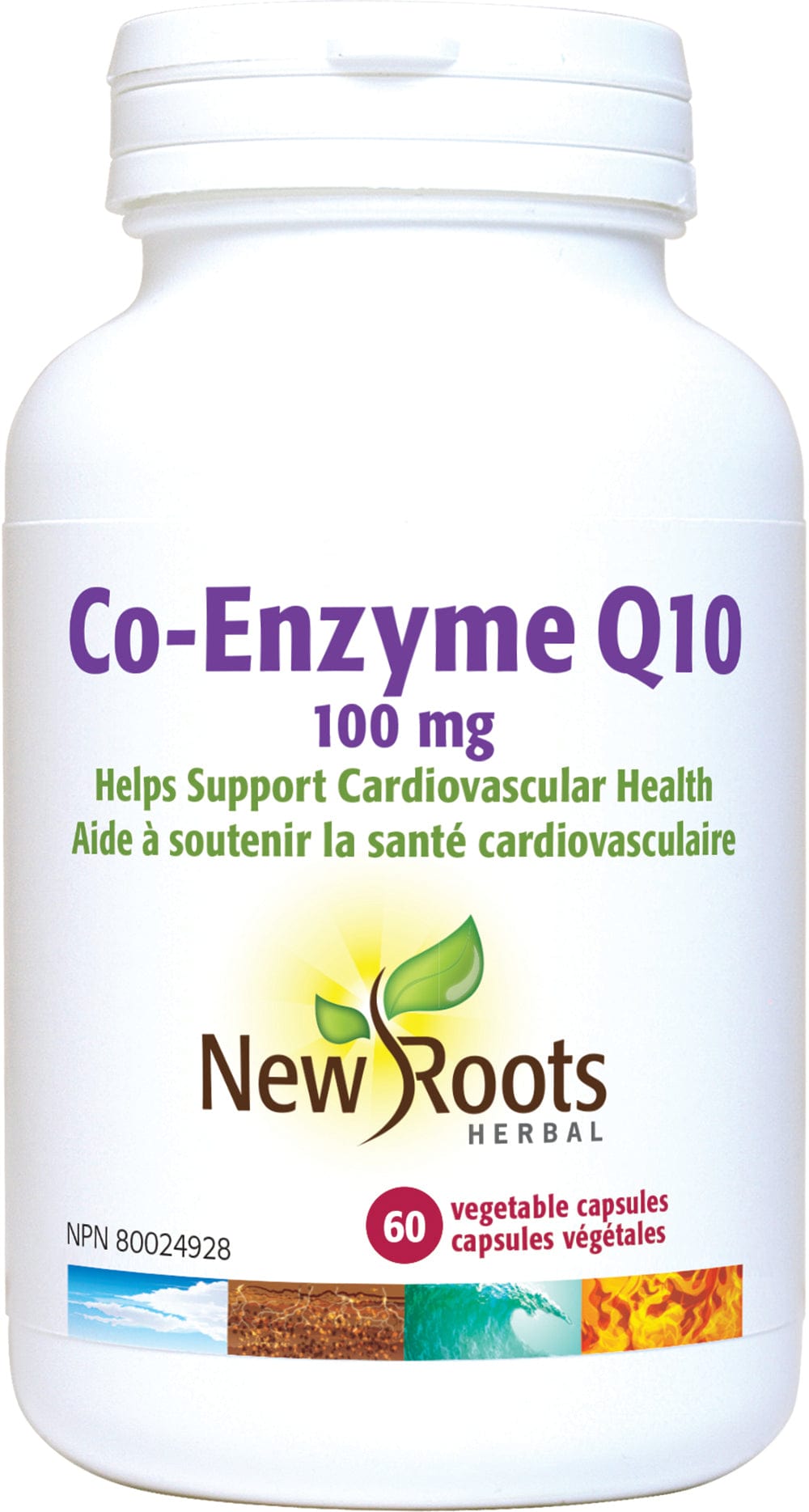NEW ROOTS HERBAL Suppléments Co-enzyme-Q10 (100mg) 60caps