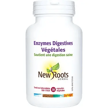 NEW ROOTS HERBAL Suppléments Enzymes digestives végétales 30vcaps