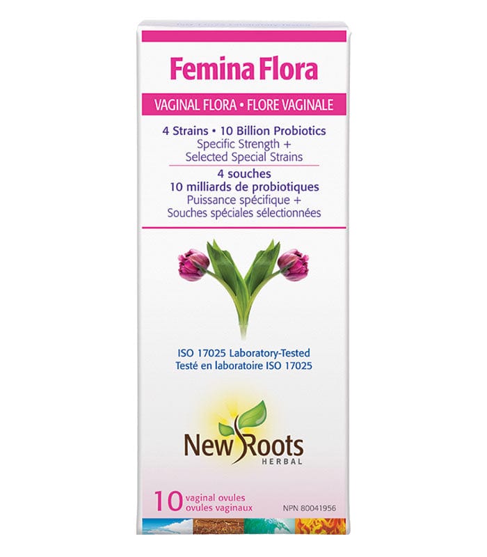 NEW ROOTS HERBAL Suppléments Femina Flora (10 milliards) 10ov.vag.