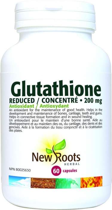 NEW ROOTS HERBAL Suppléments Glutathion concentré 200mg 60caps