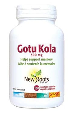 NEW ROOTS HERBAL Suppléments Gotu kola 500mg  100vcaps