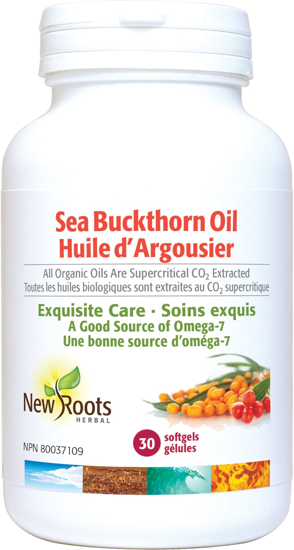NEW ROOTS HERBAL Suppléments Huile argousier  30gel