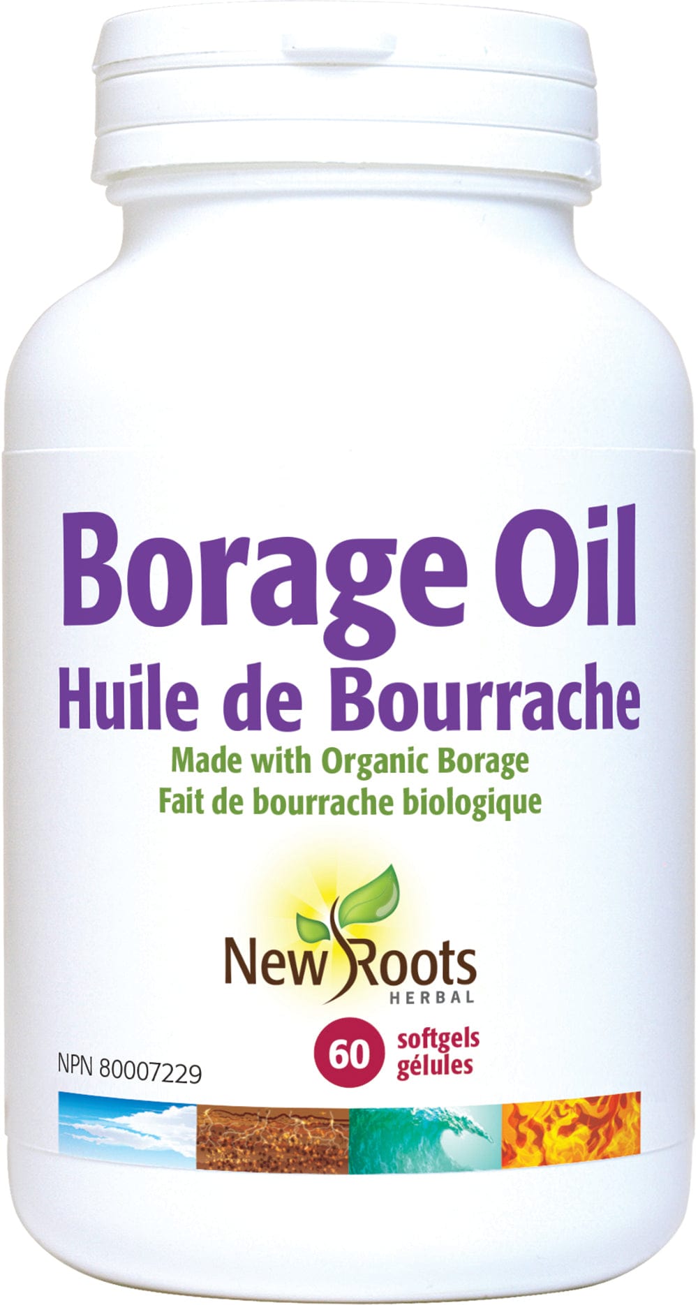 NEW ROOTS HERBAL Suppléments Huile de bourrache  60gel