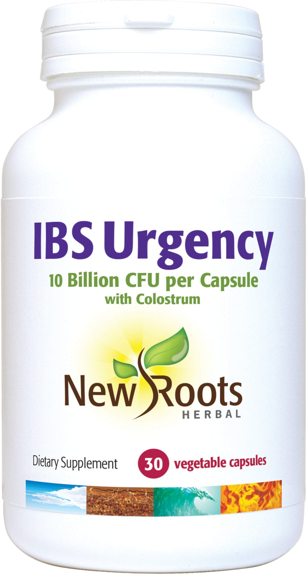 NEW ROOTS HERBAL Suppléments IBS Urgency (10 milliards+ 5 souches syndrome du côlon irritable) 30vcaps