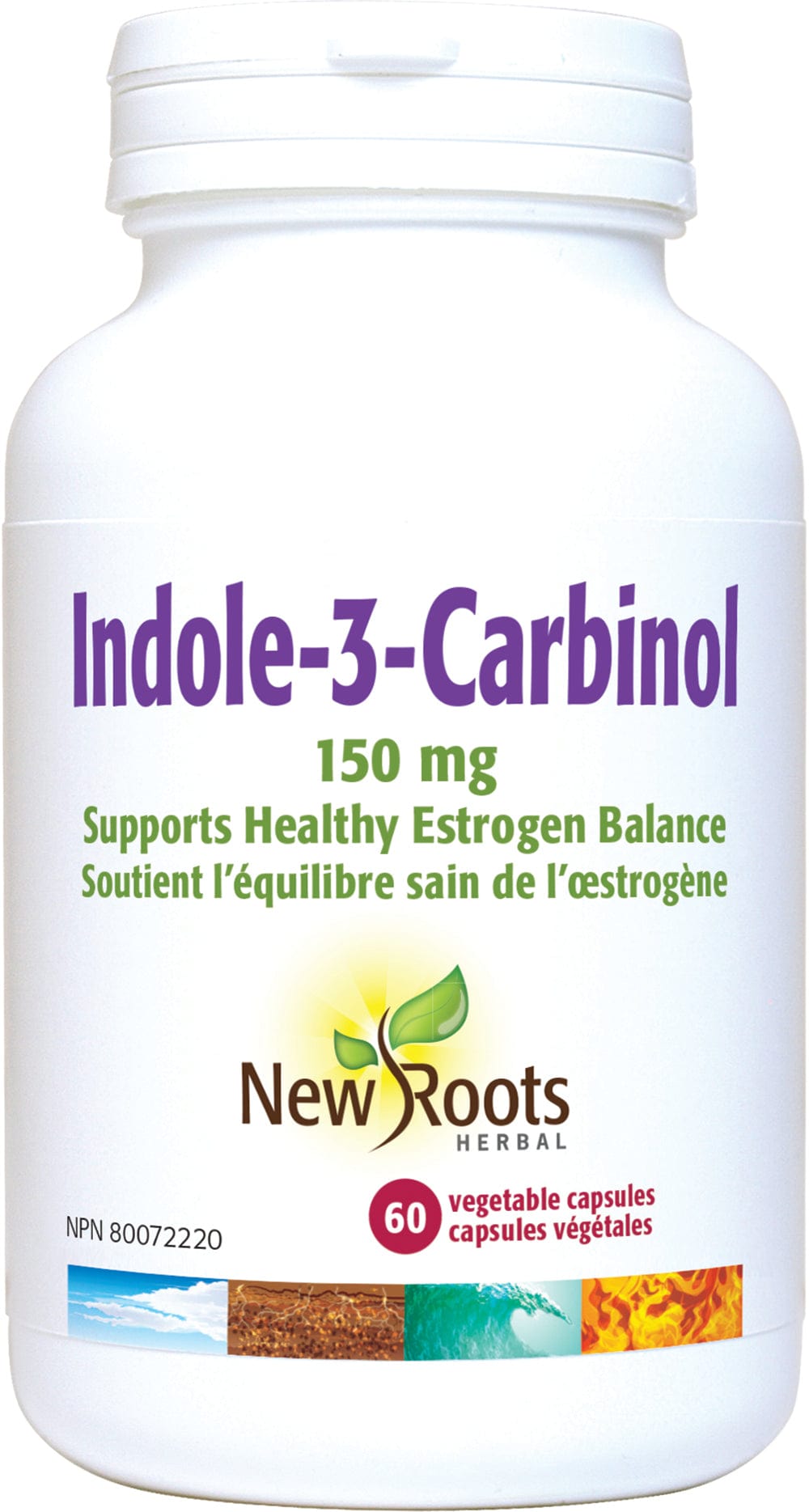 NEW ROOTS HERBAL Suppléments Indole-3-Carbinol 150mg 60caps