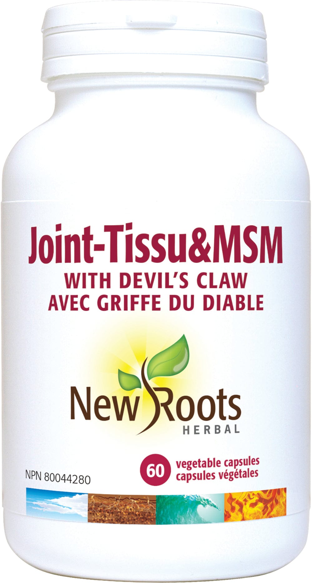 NEW ROOTS HERBAL Suppléments Joint-Tissu et MSM 60caps