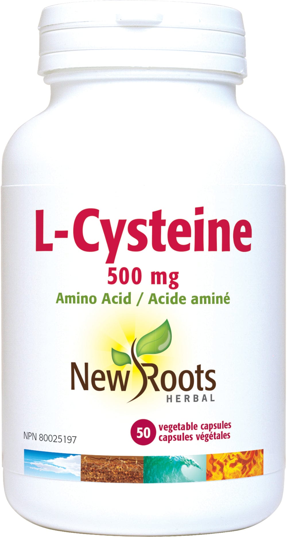 NEW ROOTS HERBAL Suppléments L-Cystéine 500mg 50caps