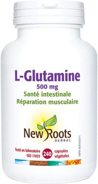 NEW ROOTS HERBAL Suppléments L-glutamine 500mg 240caps
