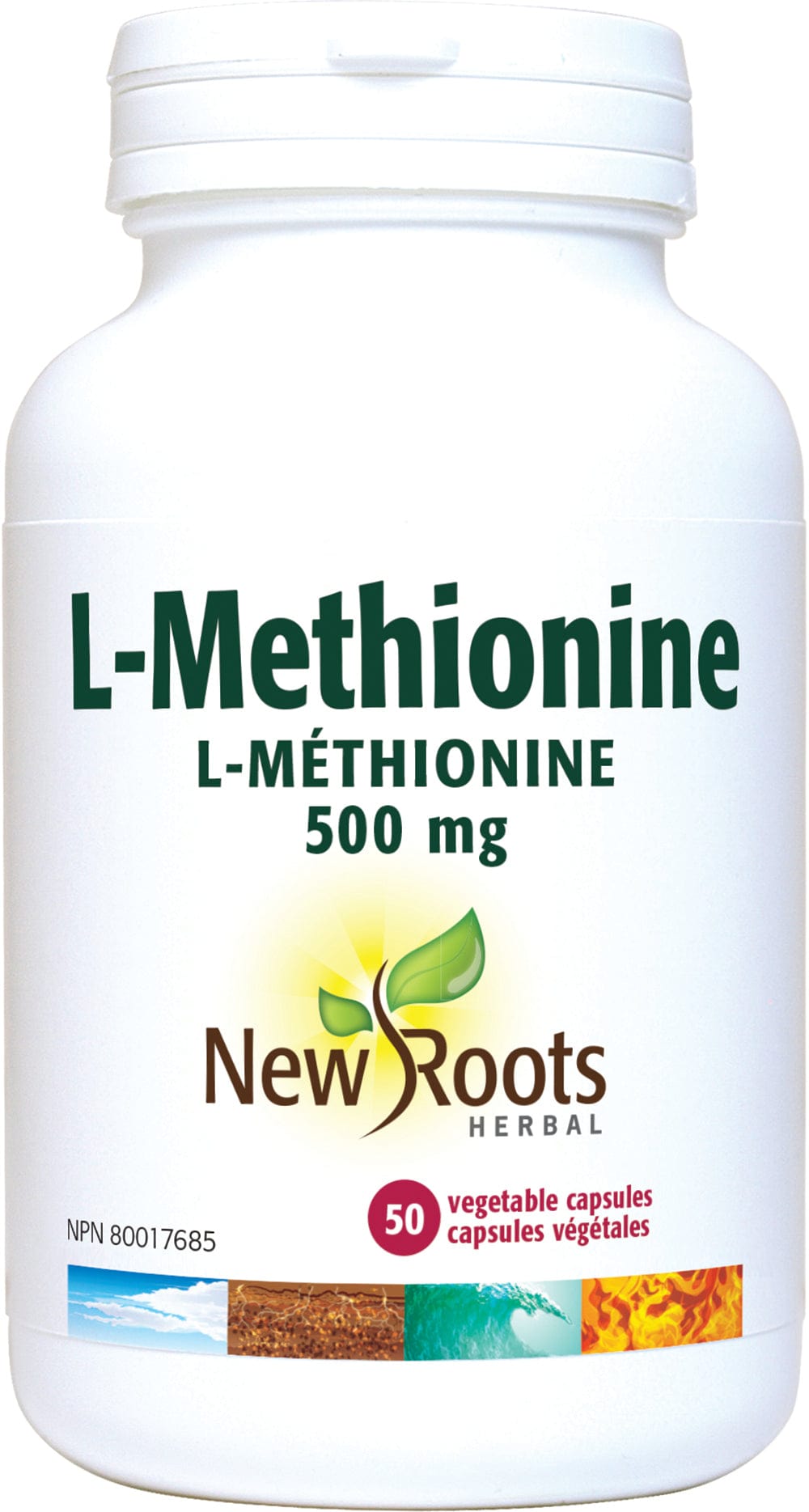 NEW ROOTS HERBAL Suppléments L-Méthionine 500mg 50caps
