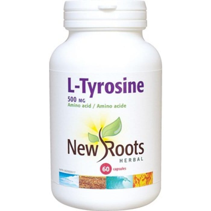 NEW ROOTS HERBAL Suppléments L-Tyrosine 500mg 60caps