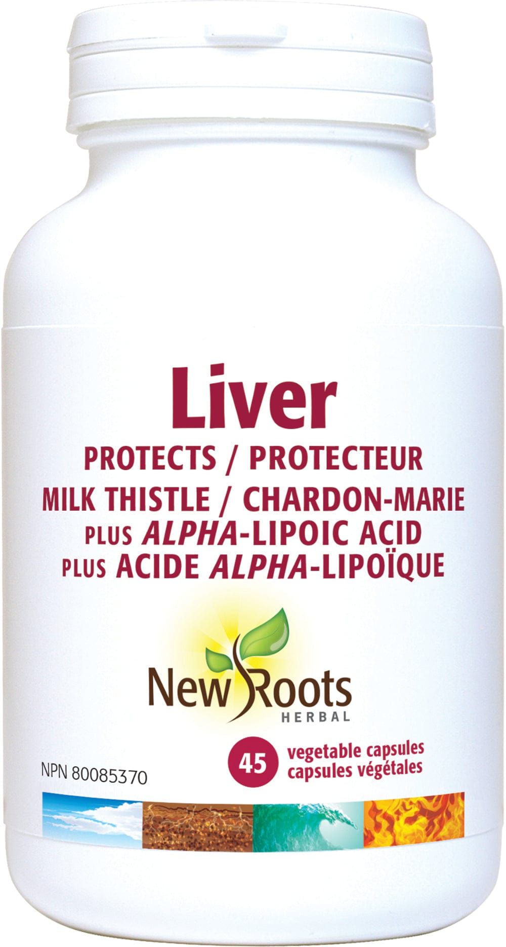 NEW ROOTS HERBAL Suppléments Liver (chardon-marie) / Protection du foie 45caps