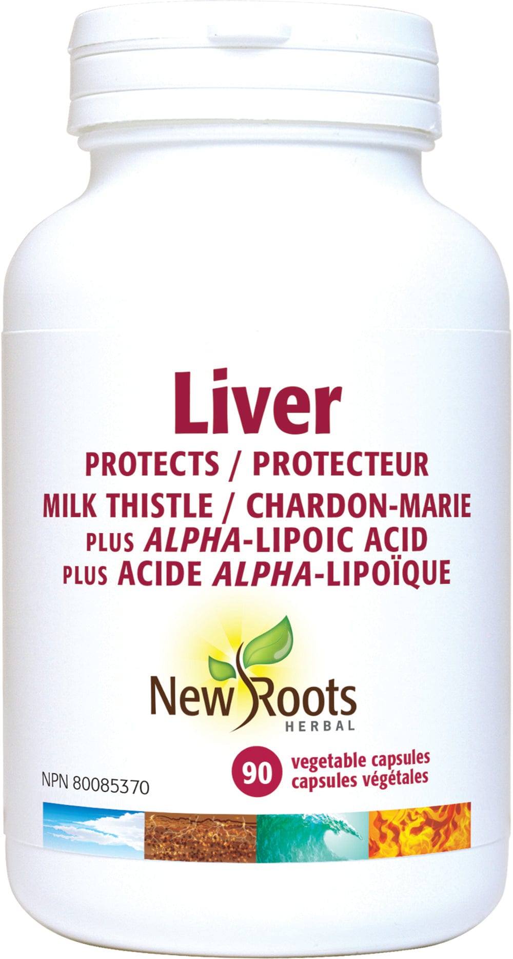 NEW ROOTS HERBAL Suppléments Liver (chardon-marie) / Protection du foie 90caps