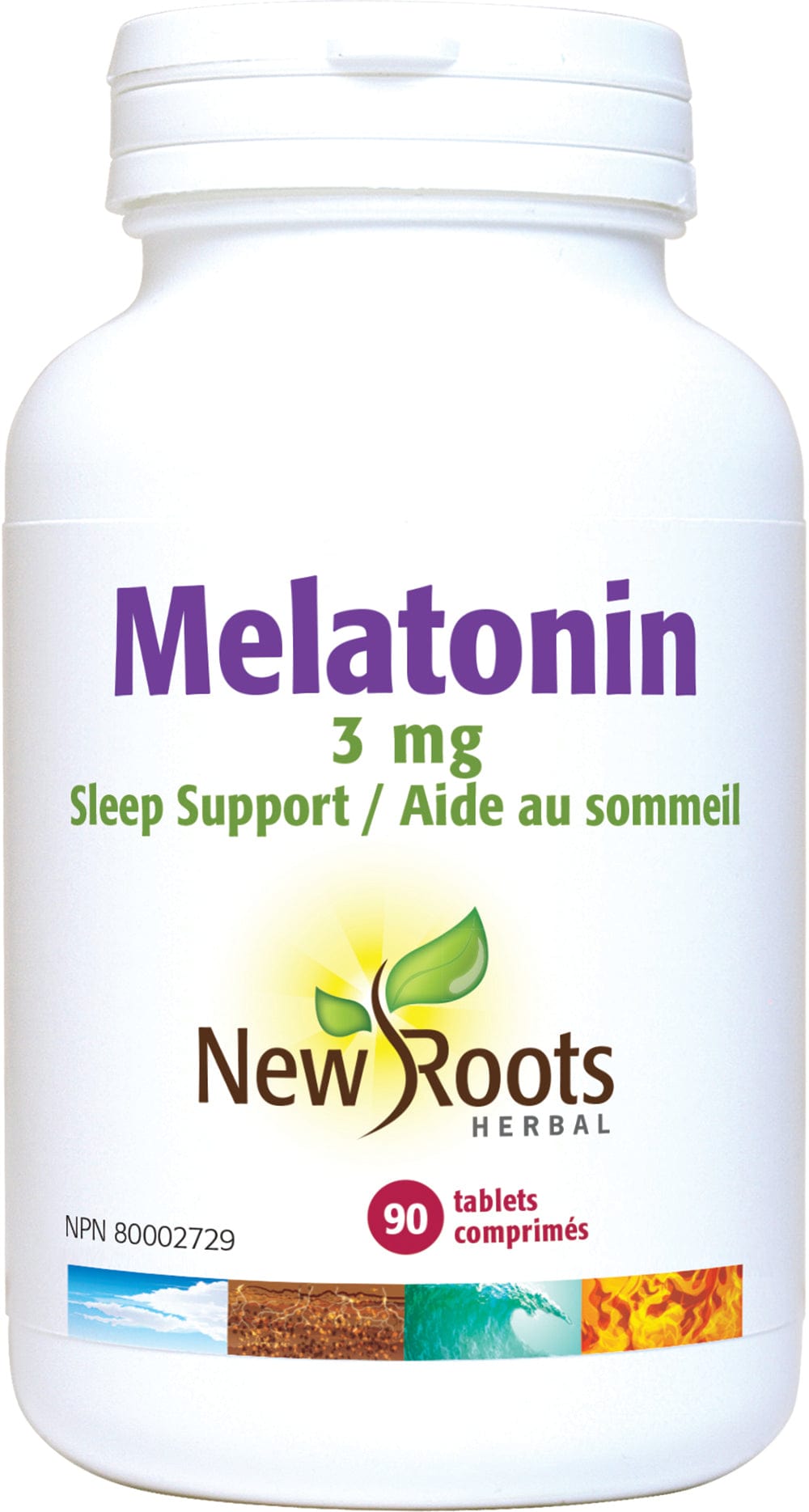 NEW ROOTS HERBAL Suppléments Mélatonine 3mg 90comp