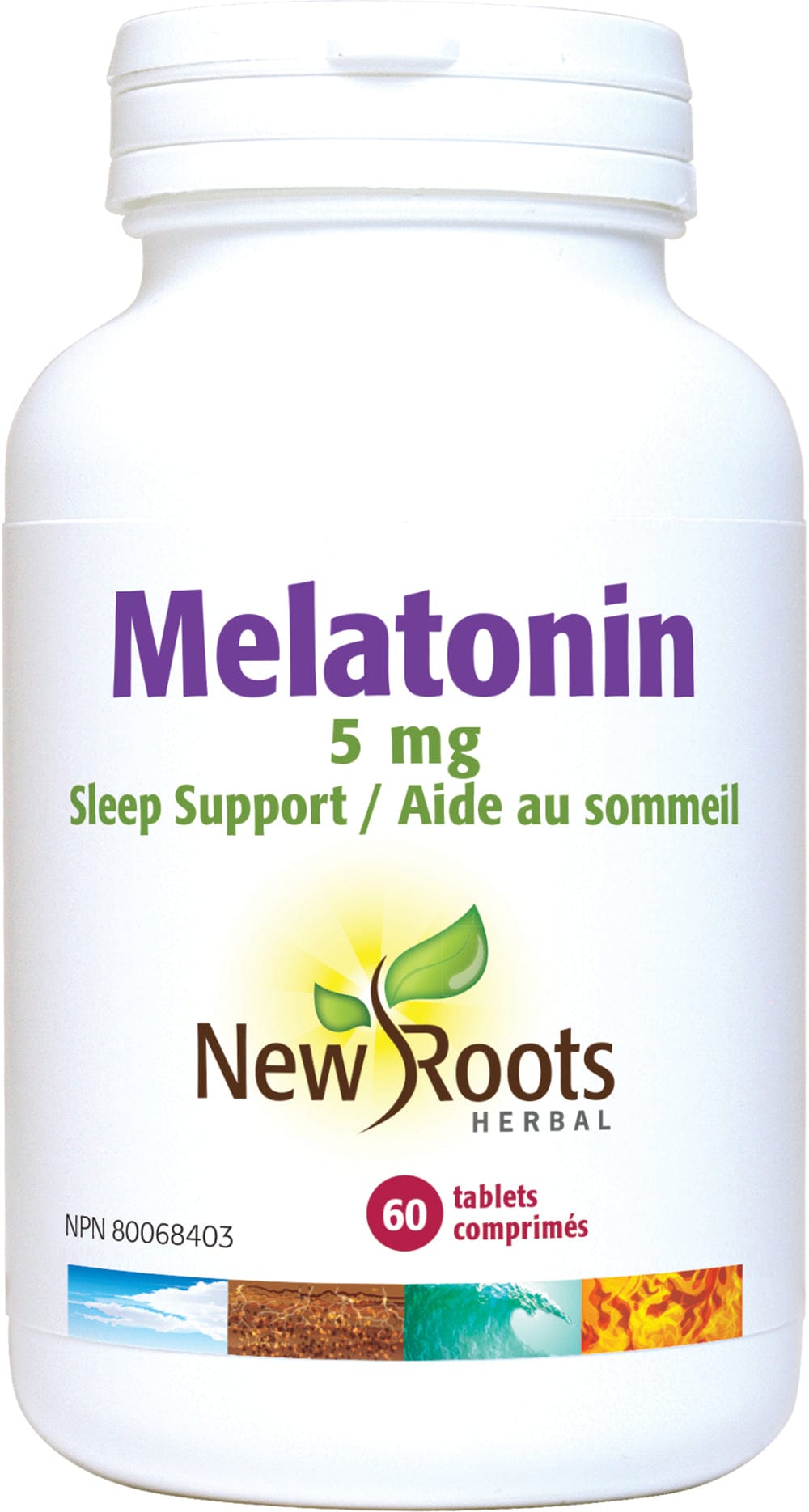 NEW ROOTS HERBAL Suppléments Mélatonine 5mg 60comp
