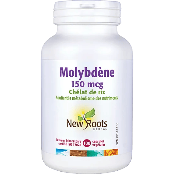 NEW ROOTS HERBAL Suppléments Molybdène 150mcg 100vcaps