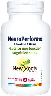 NEW ROOTS HERBAL Suppléments Neuroperforme (citicoline)  60vcaps