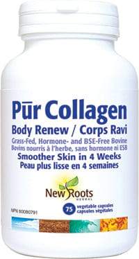 NEW ROOTS HERBAL Suppléments Pur collagen bovin (corps ravi) 75vcaps