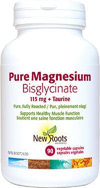 NEW ROOTS HERBAL Suppléments Pure magnésium bisglycinate  90vcaps