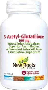 NEW ROOTS HERBAL Suppléments S-acetyl-glutathione 100mg 60caps