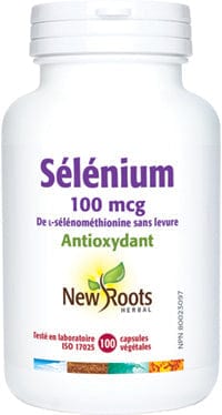 NEW ROOTS HERBAL Suppléments Sélénium 100mcg 100caps