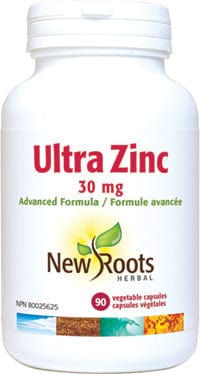 NEW ROOTS HERBAL Suppléments Ultra zinc 30mg  90vcaps