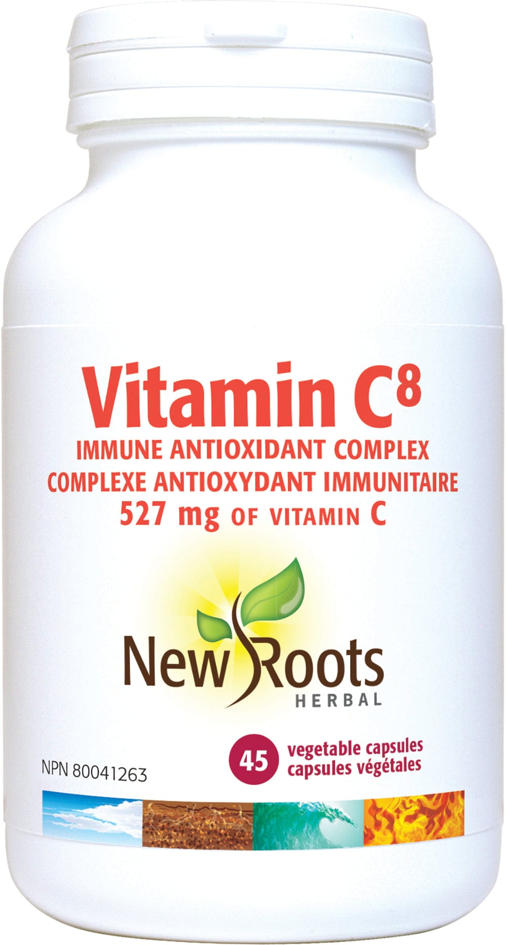 NEW ROOTS HERBAL Suppléments Vitamine C8 527mg 45caps