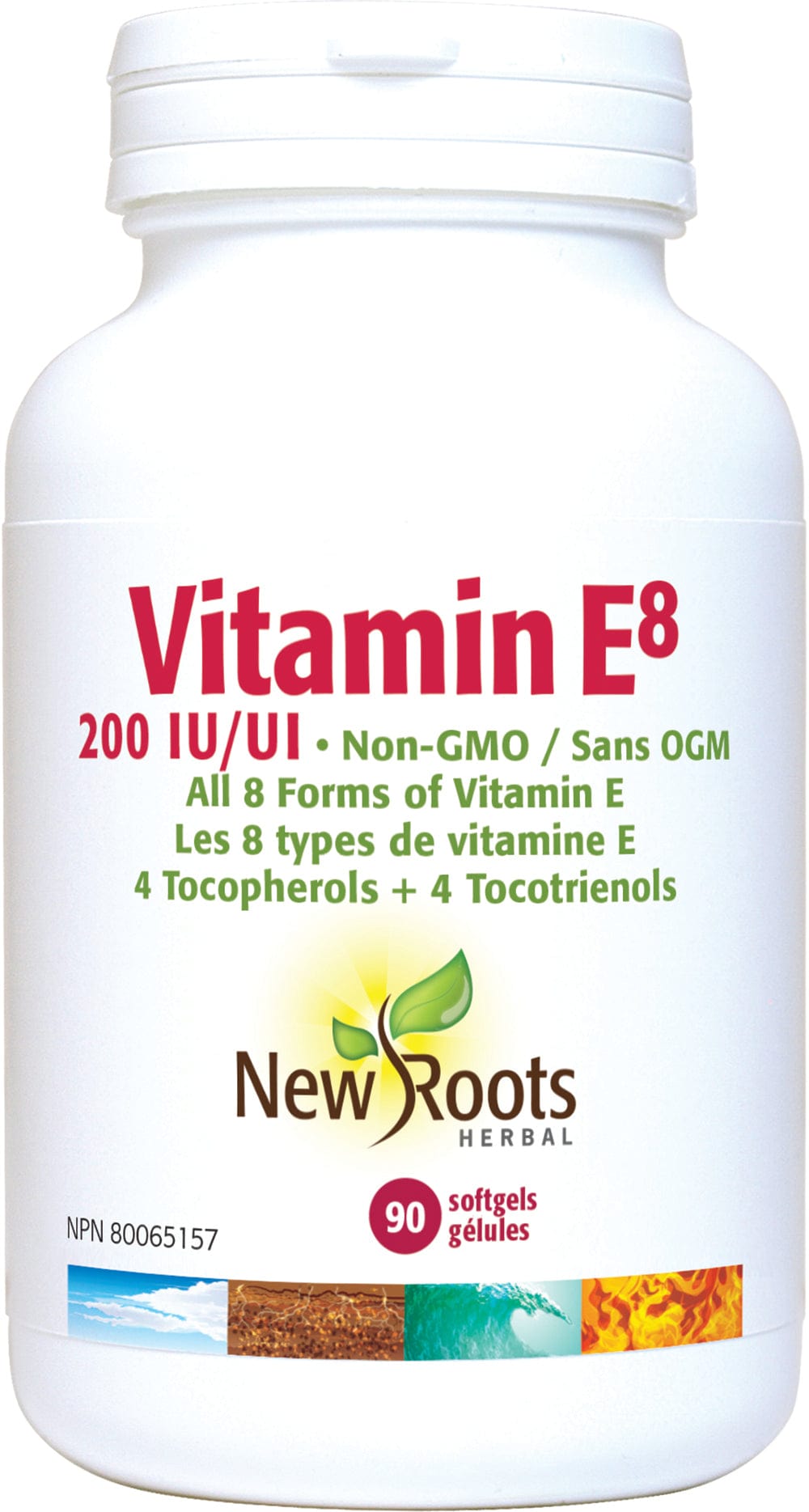 NEW ROOTS HERBAL Suppléments Vitamine E8 200 U.I. 90gel