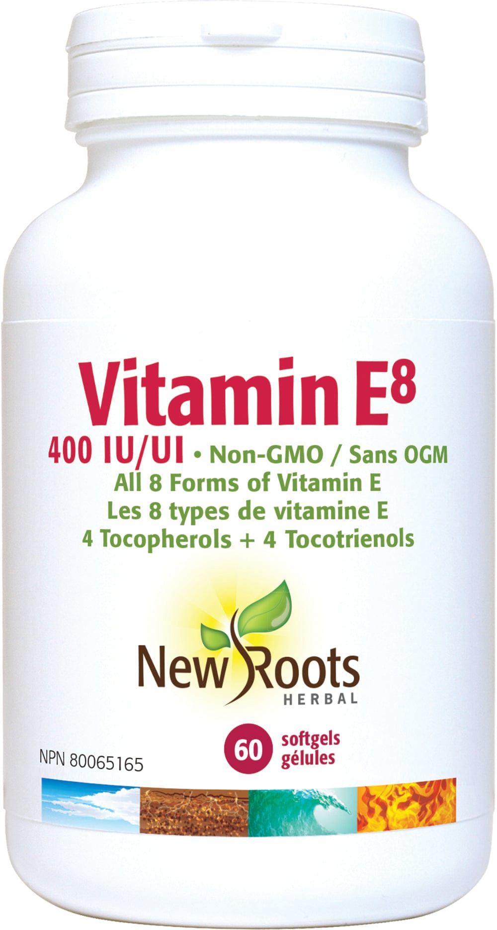 NEW ROOTS HERBAL Suppléments Vitamine E8 400 U.I 60gel
