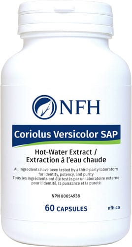 NFH Suppléments Coriolus versicolore Sap 60caps
DATE DE PÉREMPTION : 31 AOÛT 2026