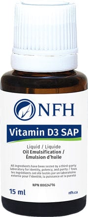 NFH Suppléments Vitamin D3 1000 ui Sap 30ml