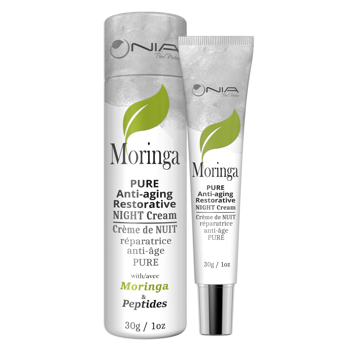 NIA PURE NATURE Suppléments Crème de nuit réparatrice moringa (anti-âge pure)  30g